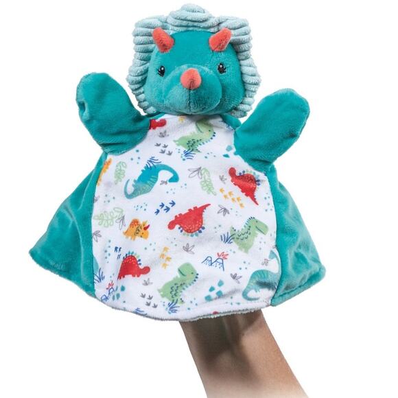 Mary Meyer Hand Puppet Pebblesaurus Plush Dinosaur Shower Gift Nursery Decor 11″ - Picture 2 of 11